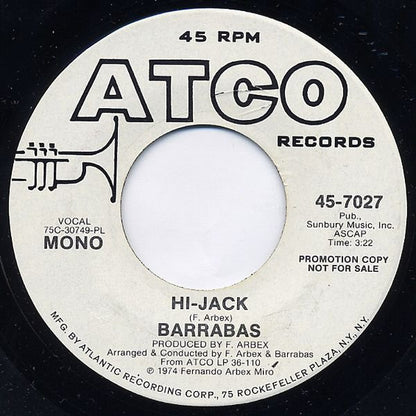 Barrabas : Hi-Jack (7", Promo)