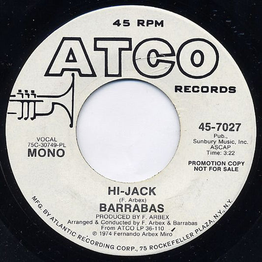 Barrabas : Hi-Jack (7", Promo)