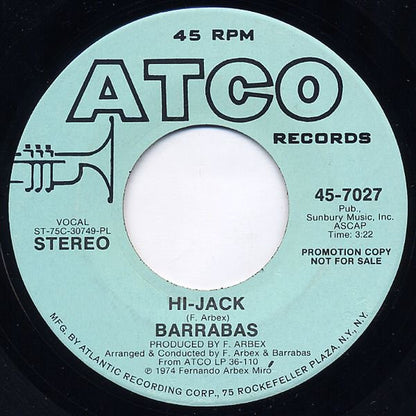 Barrabas : Hi-Jack (7", Promo)