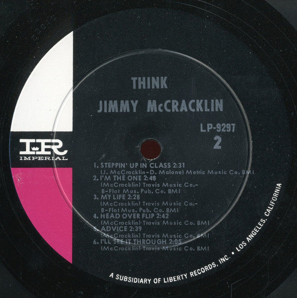 Jimmy McCracklin : Think (LP, Album, Mono)