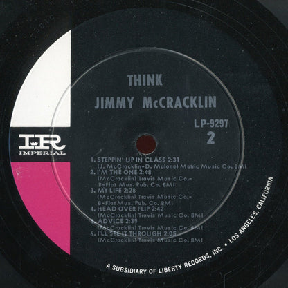 Jimmy McCracklin : Think (LP, Album, Mono)