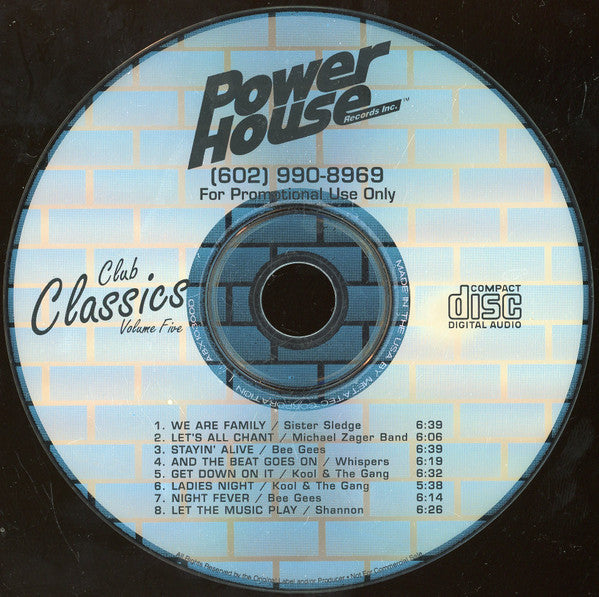Various : Club Classics Volume 5 (CD, Comp, Promo)