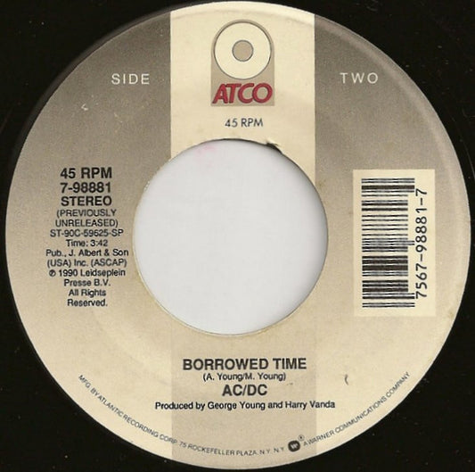 AC/DC : Moneytalks (7", Single, Spe)