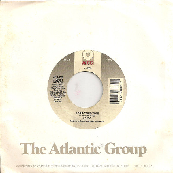 AC/DC : Moneytalks (7", Single, Spe)