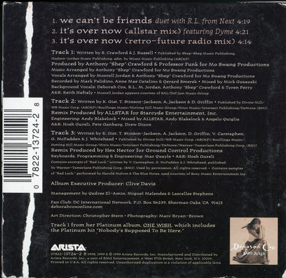 Deborah Cox Duet With RL (2) : We Can't Be Friends (CD, Single)