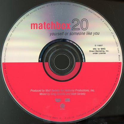 Matchbox Twenty : Yourself Or Someone Like You (CD, Album, Club, BMG)