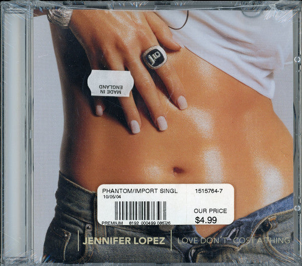 Jennifer Lopez : Love Don't Cost A Thing (CD, Single, Enh)