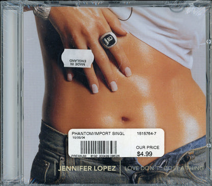 Jennifer Lopez : Love Don't Cost A Thing (CD, Single, Enh)