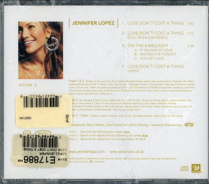 Jennifer Lopez : Love Don't Cost A Thing (CD, Single, Enh)
