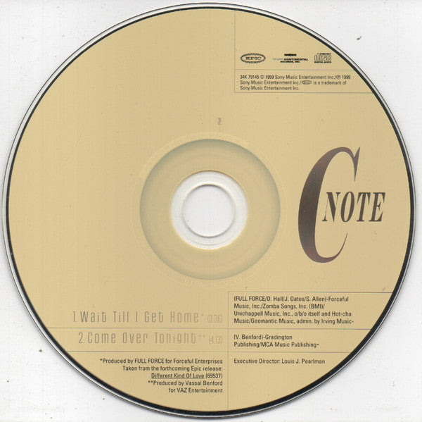 C Note : Wait Till I Get Home (CD, Single)