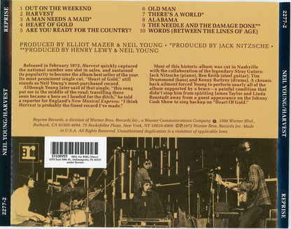 Neil Young : Harvest (CD, Album, Club, RE, BMG)