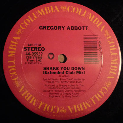 Gregory Abbott : Shake You Down (12", Single)