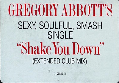 Gregory Abbott : Shake You Down (12", Single)