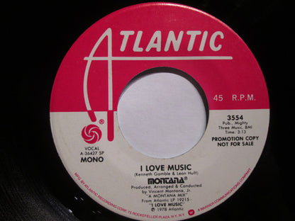 Montana : I Love Music (7", Mono, Promo)