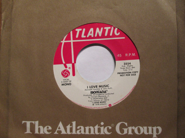 Montana : I Love Music (7", Mono, Promo)