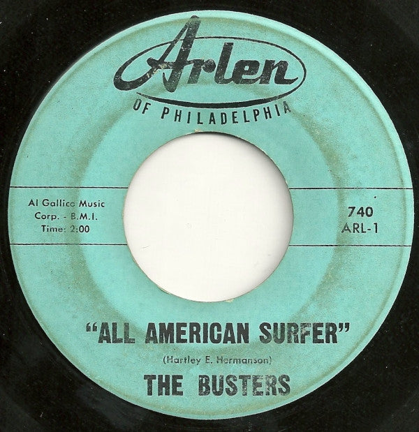 The Busters (2) : All American Surfer / Pine Tree Hop (7", Single)
