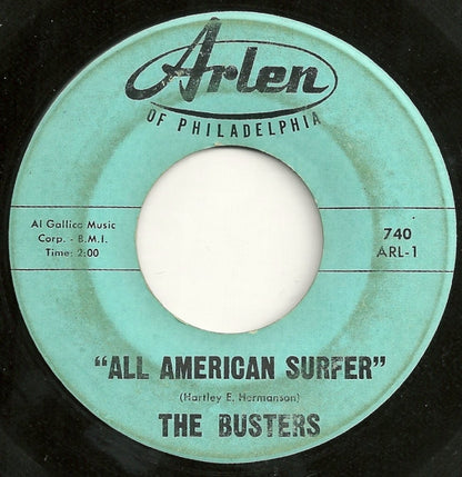 The Busters (2) : All American Surfer / Pine Tree Hop (7", Single)