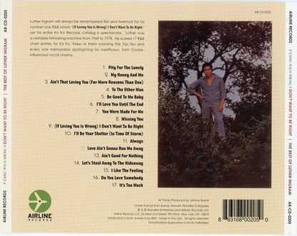 Luther Ingram : If Loving You Is Wrong I Don't Want To Be Right The Best Of Luther Ingram (CD, Comp)
