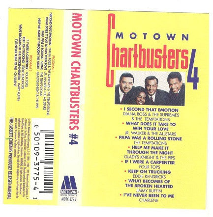Various : Motown Chartbusters Vol. 4 (Cass, Comp)