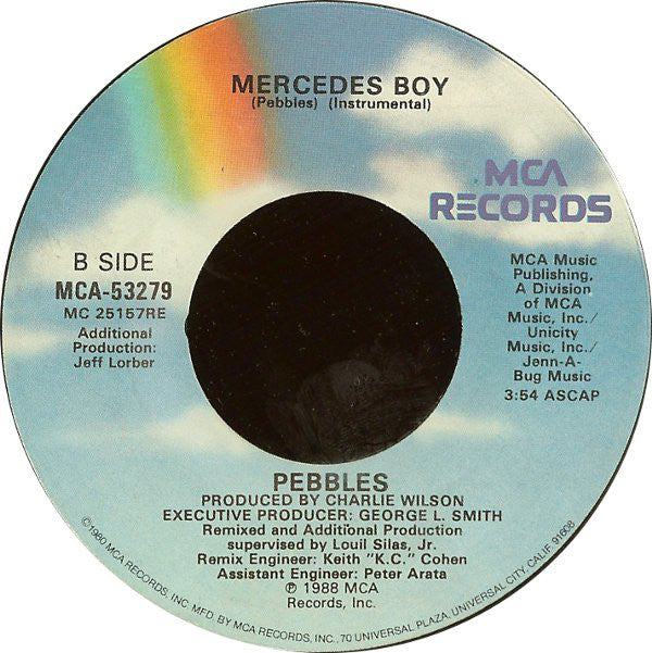 Pebbles : Mercedes Boy (Remixed Version) (7", Single, Glo)