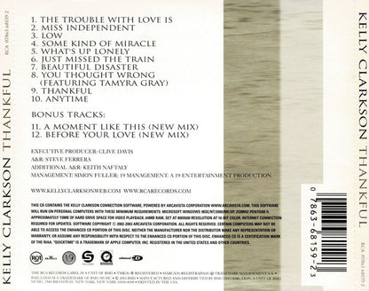 Kelly Clarkson : Thankful (CD, Album, Enh, Cin)