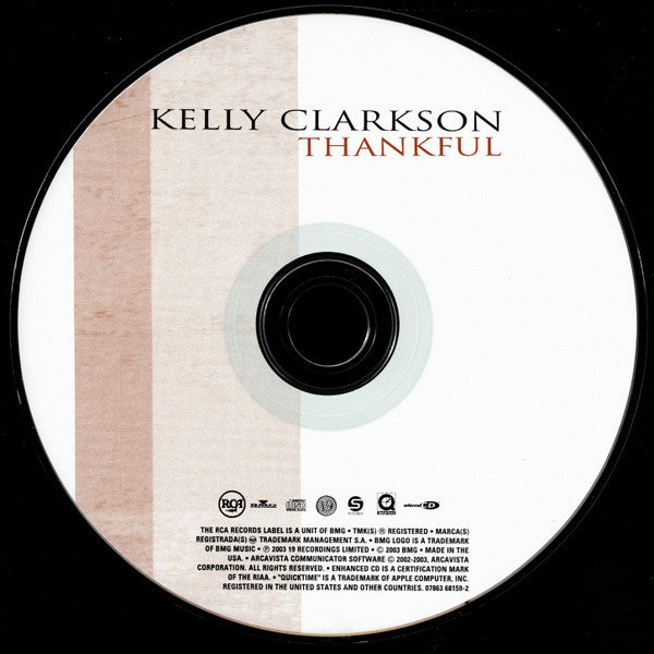 Kelly Clarkson : Thankful (CD, Album, Enh, Cin)
