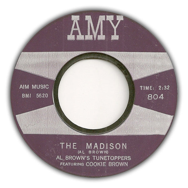 Al Brown's Tunetoppers Featuring Cookie Brown : The Madison (7", Styrene)