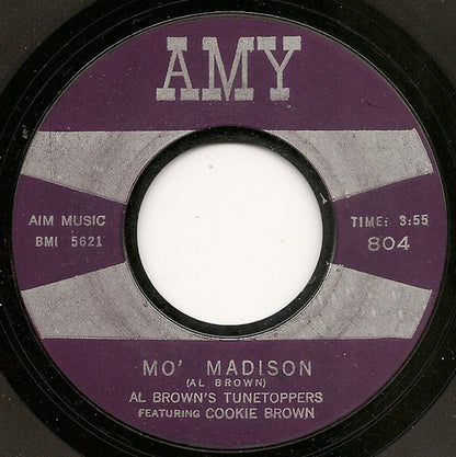 Al Brown's Tunetoppers Featuring Cookie Brown : The Madison (7", Styrene)