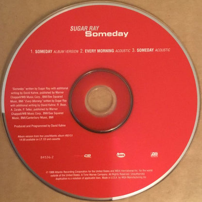 Sugar Ray (2) : Someday (CD, Maxi, Enh, Hyp)