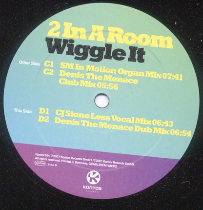 2 In A Room : Wiggle It (2x12", Maxi)