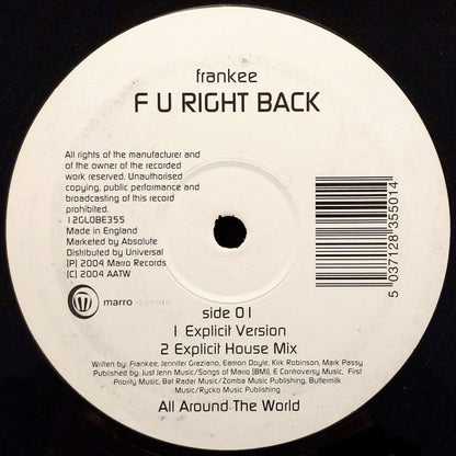 Frankee : F U Right Back (12")