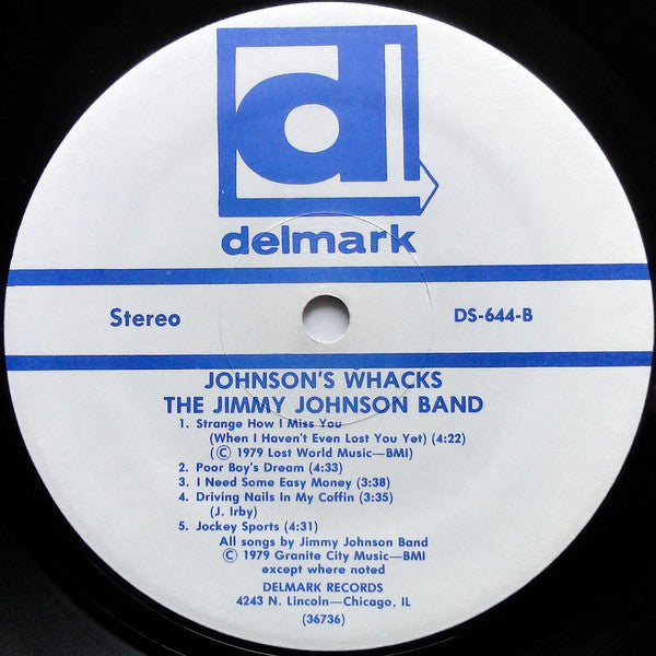 The Jimmy Johnson Band : Johnson's Whacks (LP, Album)