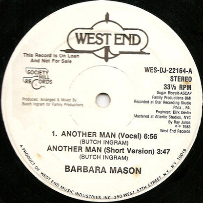 Barbara Mason : Another Man (12", Promo)