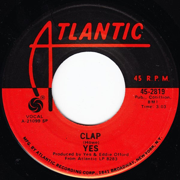 Yes : Your Move (7", Single, SP )