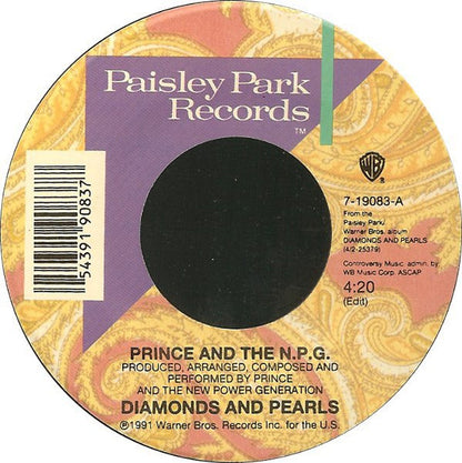 Prince And The New Power Generation : Diamonds And Pearls (7", Single)