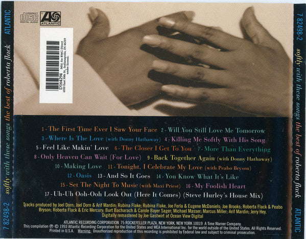 Roberta Flack : Softly With These Songs - The Best Of Roberta Flack (CD, Comp, Club, BMG)