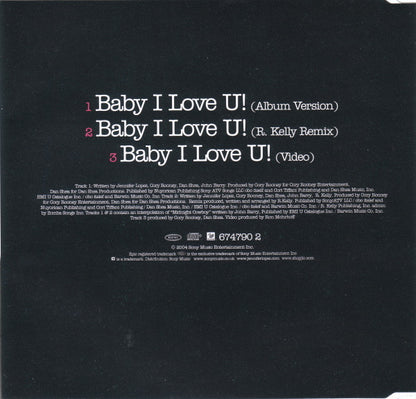 Jennifer Lopez : Baby I Love U! (CD, Single, Enh)