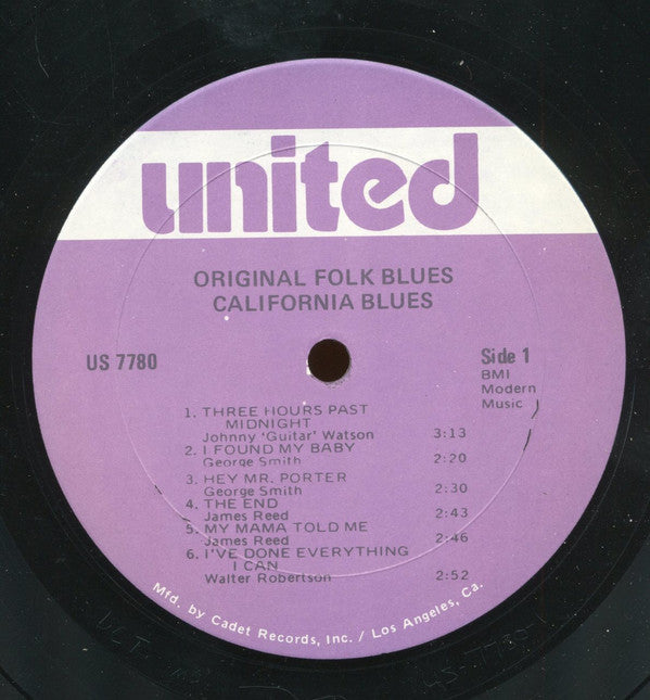 Various : California Blues (LP, Comp, RE)