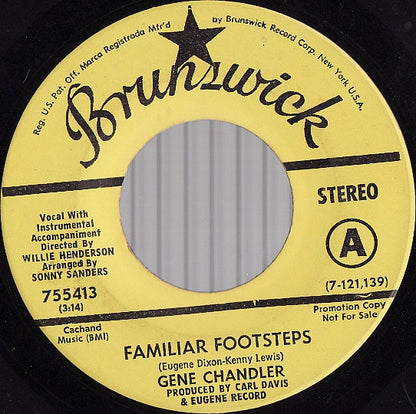 Gene Chandler : Familiar Footsteps / Eleanor Rigby (7", Single, Promo)