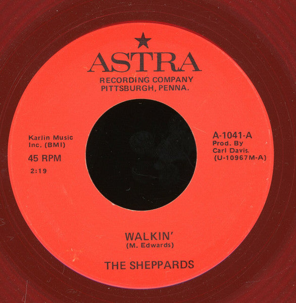 The Sheppards / Screamin' Jay Hawkins : Walkin' / Darling Please Forgive Me (7", Unofficial, Red)