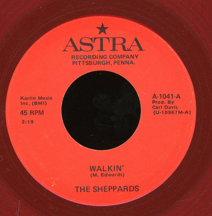 The Sheppards / Screamin' Jay Hawkins : Walkin' / Darling Please Forgive Me (7", Unofficial, Red)