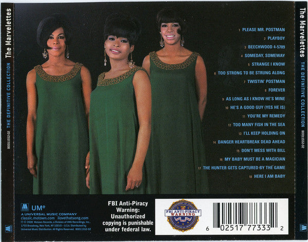 The Marvelettes : The Definitive Collection (CD, Comp)