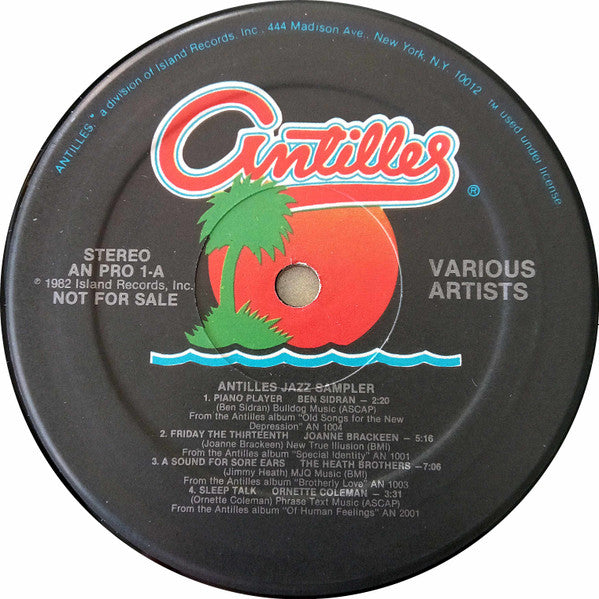 Various : Jazz Lives! Antilles Jazz Sampler (LP, Promo, Smplr)