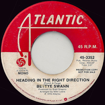 Bettye Swann : Heading In The Right Direction (7", Promo, PL)