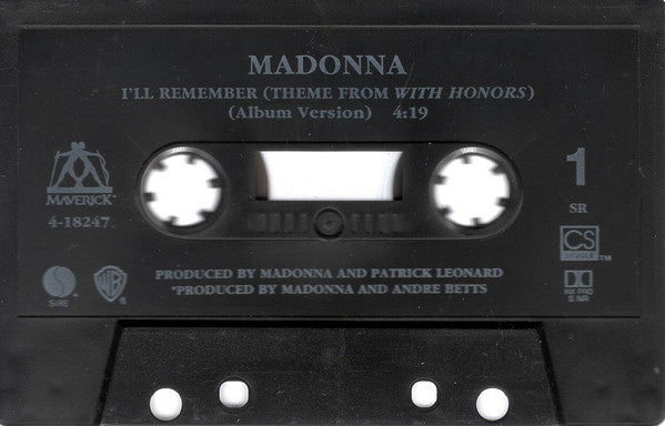 Madonna : I'll Remember (Cass, Single)