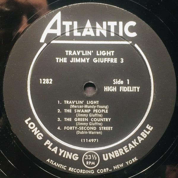 The Jimmy Giuffre Trio : Trav'lin' Light (LP, Album)