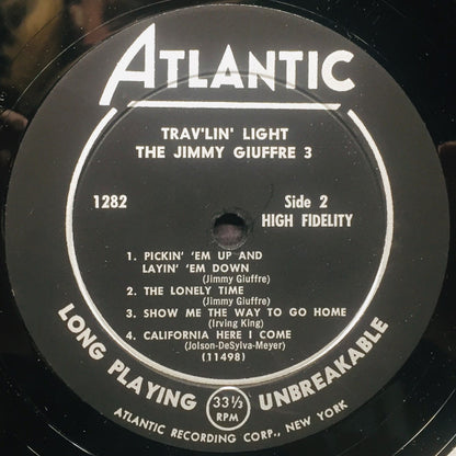 The Jimmy Giuffre Trio : Trav'lin' Light (LP, Album)
