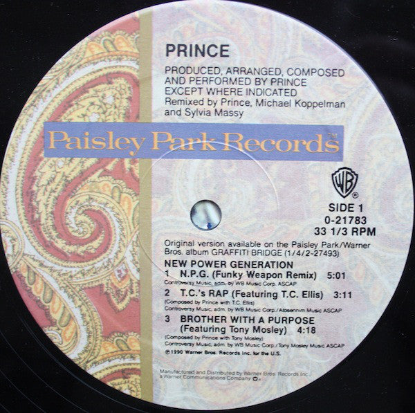 Prince : New Power Generation (12", Maxi)