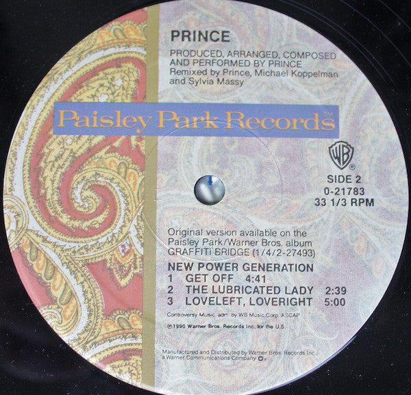 Prince : New Power Generation (12", Maxi)