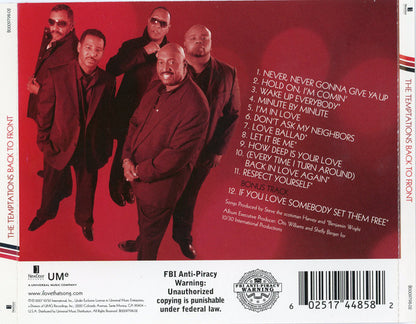 The Temptations : Back To Front (CD, Album)